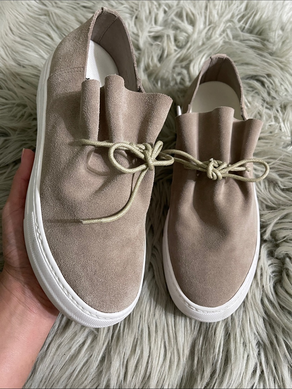 All black Suede Slip-On Sneakers